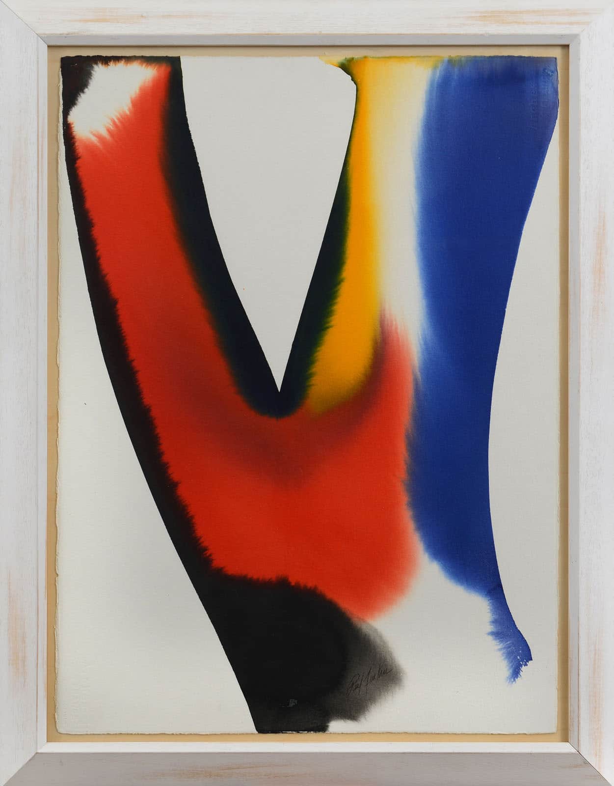 Phenomena trace three, con cornice - Paul Jenkins