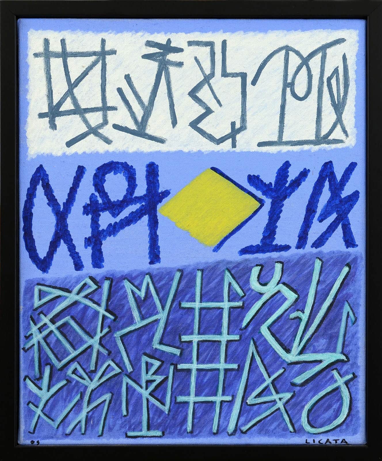 Senza titolo, con cornice - Riccardo Licata